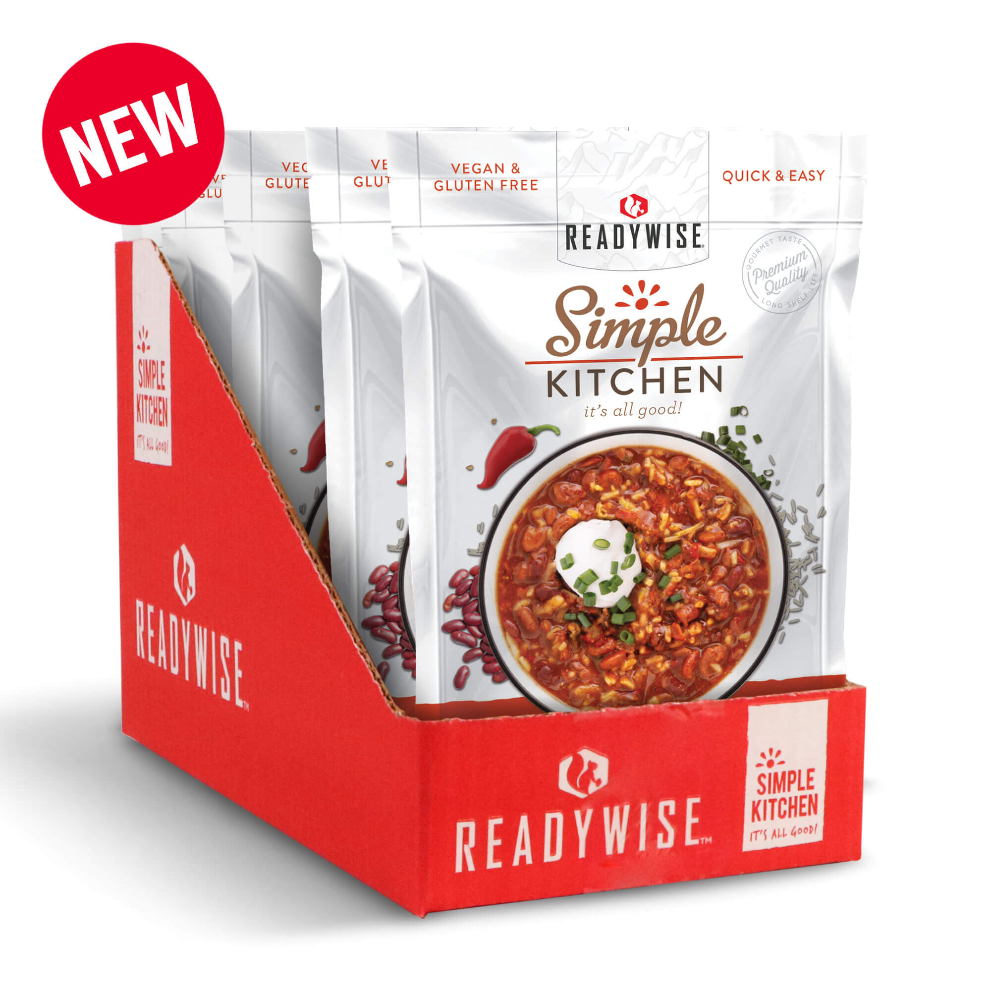 Simple Kitchen Hearty Veggie Chili Soup - 6 Pack - Bigfoot Outdoor ...