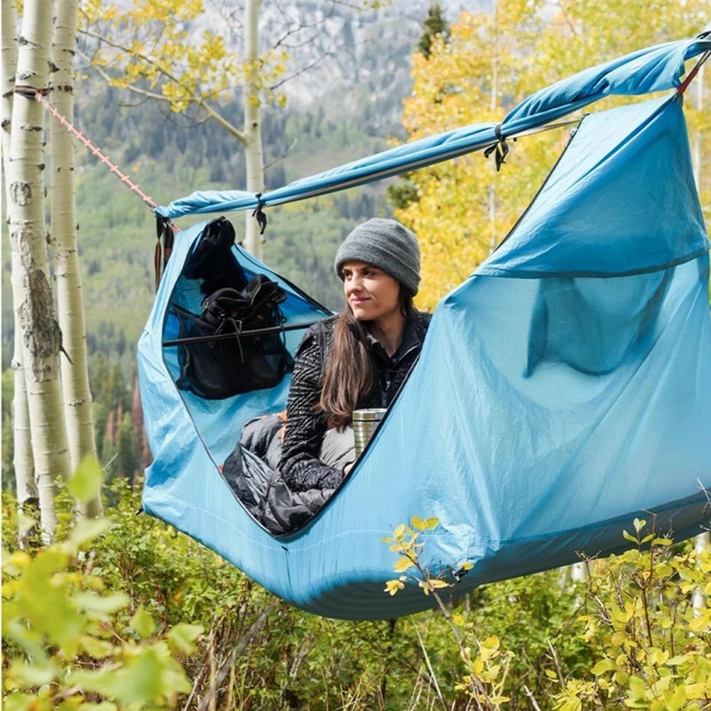 Flat Hammock, Bivy, Camp Shelter with Rainfly and Mat Bigfoot Outdoor